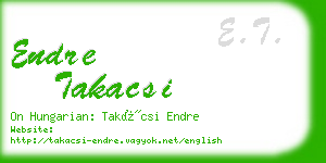 endre takacsi business card